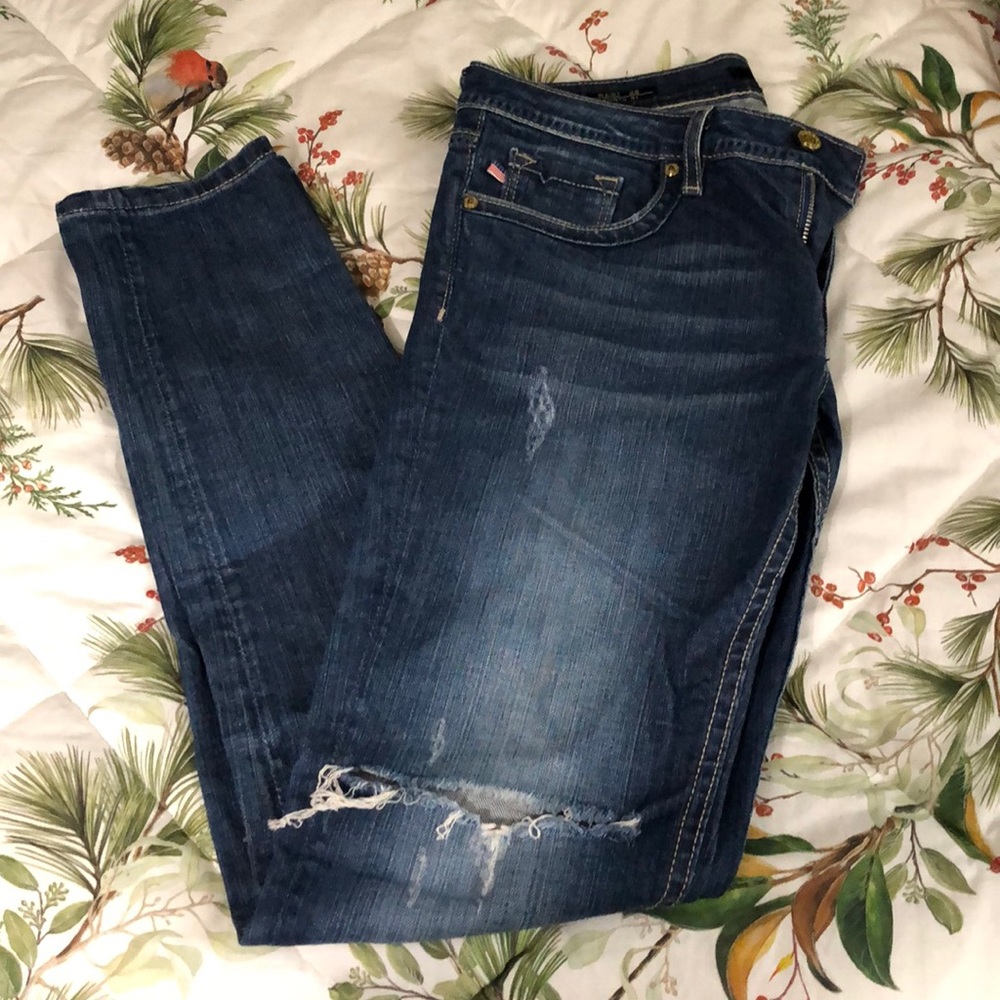 Vigoss Studio Distressed Ankle Jeans
